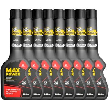 Imagem de Kit 8 Aditivos Combustível Max Power 200ml Bardahl ADITIVO MAX POWER
