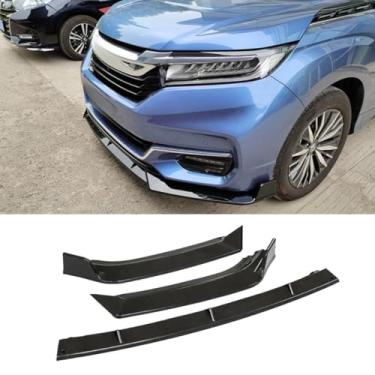 Imagem de Para Avancier 2017-2021 Car Front Bumper Lip Splitter Difusor Body Kit Gloss Black Bumper Protector Modification Part (Preto brilhante)