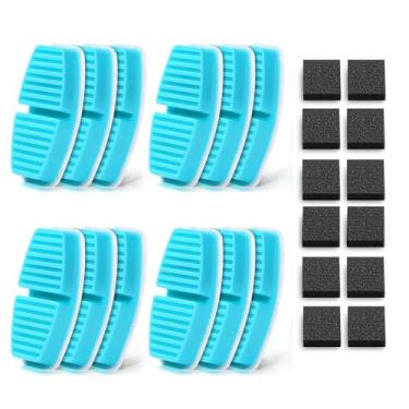 Imagem de Giotohun Filtros de fonte de água para gatos: 12 carbonos + 12 espuma - purifica água, substituição para fonte de bateria B1