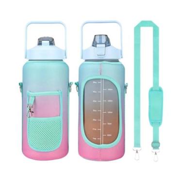 Imagem de Bolsa De Garrafa De Água Isolada De 64 Onças Com Alça De Ombro E Bolso