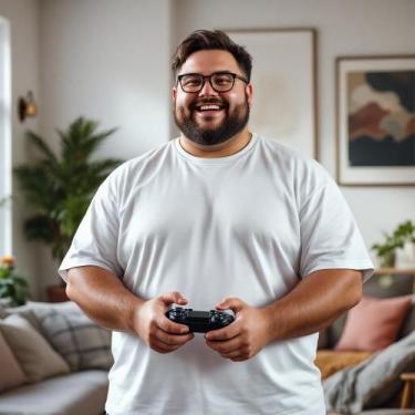 Imagem de Camiseta Básica Plus Size 100% Algodão P ao G4 Dia a Dia Ótima Qualida