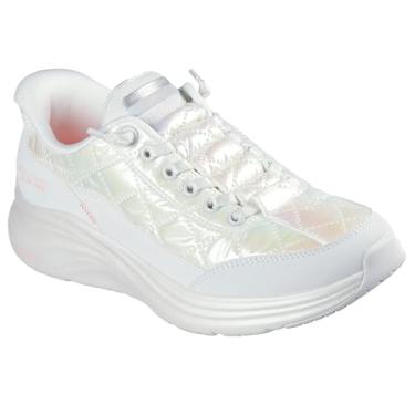 Imagem de Skechers Tênis feminino Vapor Foam Hands Free Slip-ins, Branco/Multi, 34