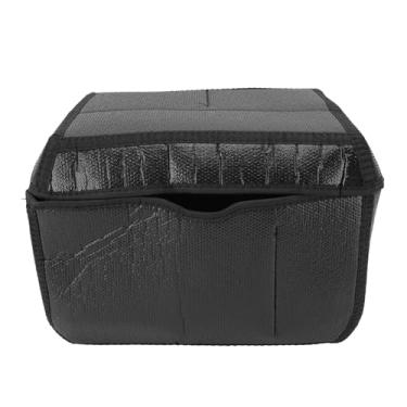 Imagem de Luocute Caixa Superior Motocicleta, 45L 15.35x12.6x8.66in Linear PU MOTORCY SOUTE CASE Com Forro de Protetor Interno (Preto)