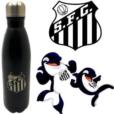 Imagem de Cantil Esportivo Aço Inox Santos 750Ml Leve E Fácil Usar