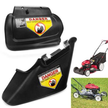 Imagem de LIZEWEI 731-07486 Calha de descarga lateral e conjunto de plugue de cobertura morta articulado 987-02516A compatível com Troy-Bilt Columbia, Craftsman, Huskee e MTD 11A, cortador de grama série 12A