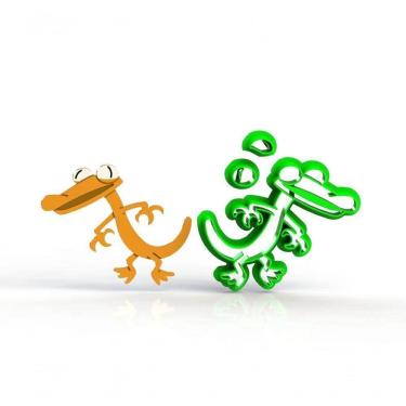 Imagem de Cortador Roblox Rainbow Friends - Orange Modular Tamanho 6 Cm