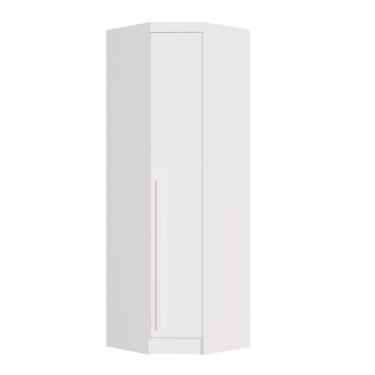 Imagem de Guarda-roupa Casal Canto 1 Porta Infinity Branco Line