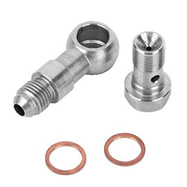 Imagem de Restritor de alimentação de óleo turbo alto desempenho aço suave resistente Turbo Oil Feed Fitting com 1.0mm Restritor para Garrett GT25R GT28R GT30R GT35R Ball Bearing Turbo 2