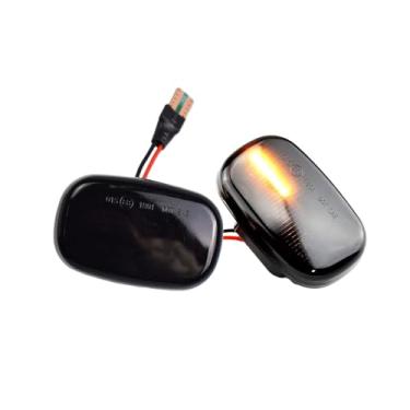 Imagem de AJHLJ Lâmpada de seta LED frontal para-choque lateral marcador de luz compatível com To-yo-ta Corolla Celica Caldina Camry Hilux Probox Fielder Avensis RAV4 Prius Runx (preto)
