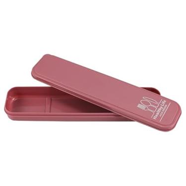 Imagem de Porta Talheres Para Marmita Individual Portátil Estojo Bolsa Na Cor Rosa