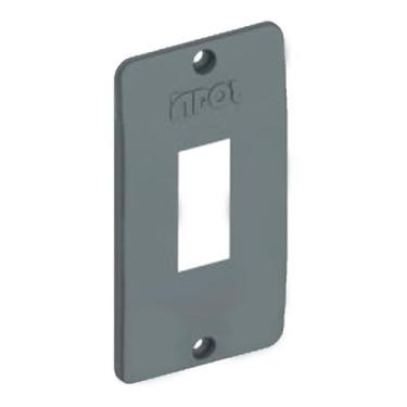 Imagem de Tampa Condulete PVC Cinza 3/4 Polegadas com 1 Tecla INPOL