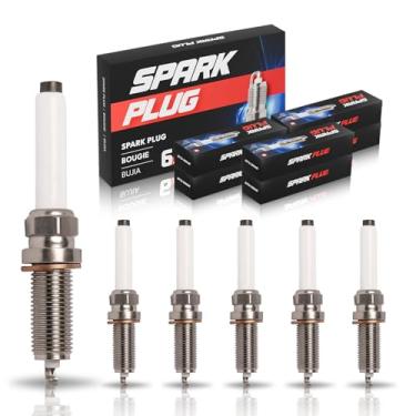 Imagem de ENA Conjunto de 6 velas de ignição compatíveis com Mercedes-Benz S450 SL400 SL450 SLC43 AMG GLE550e S550e S560e C300 C350 E300 E350 E400 GLE350 ML350 3.0L 3.5L substituição para SILZZZ. KFR8D7 S 0041597203 95875