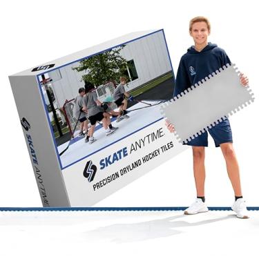 Imagem de Skate Anytime – Atire a qualquer momento – Peças de hóquei de precisão para áreas secas – Almofada de tiro profissional de hóquei para uso interno e externo (cinza, 6 painéis (20 pés quadrados))