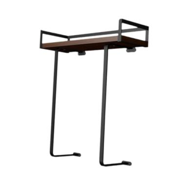 Imagem de WeiLaiKeQi Suporte para toalhas de banho, toalheiro para banheiro, grande capacidade de armazenamento, ferro, à prova de ferrugem, acessórios para banheiro, spa, Marrom Escuro