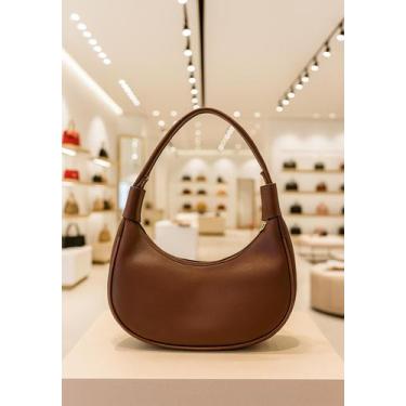 Imagem de Bolsa Feminina Meia Lua Baguete De Ombro Tendencia Moderna Festa Elega