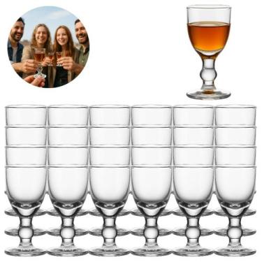 Imagem de 24 Mini Taças Copo Dose De Vidro Shot Licor Drink Bar 11ml - Freecom