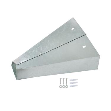 Imagem de YSMN Cone de frango de tamanho médio de aço galvanizado cone de restrição para frango, para camadas grandes, frangos, assadeiras, perus até 3,6 kg cone de matança de aves de capoeira plano