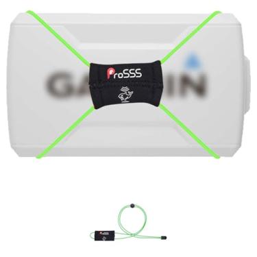 Imagem de ProSSS Tiras de cobertura Fish Finder – Acessórios de pesca ajustáveis Alça elástica para cobertura de tela gráfica, ajuste seguro para viagens de até 53 cm – Compatível com Liv Fishing e tiras de