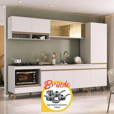 Imagem de Cozinha Completa Balcão para Cooktop Veneza MP2271 Multimóveis Brinde 