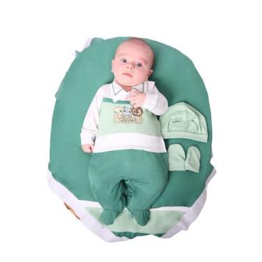 Imagem de Saída Maternidade Menino Raul Animais 04 peças Roupas de Bebê - João e