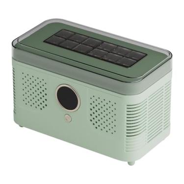 Imagem de AFXGUSD Mini Máquina de Gelo de Mesa para Fazer Gelo de - 20 Minutos Compacto com Clipe para Cubos para RV, Churrasco, Camping, Bar, Verde