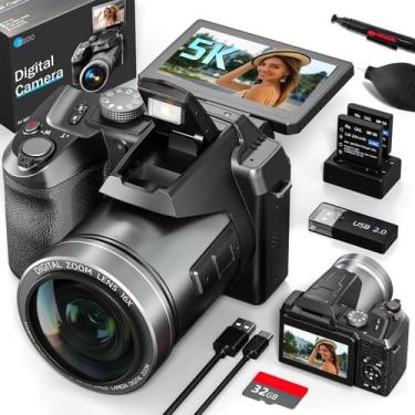 Imagem de Câmera digital NBDDIGITAL 64MP 5K Video WiFi Control preta