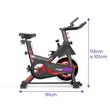 Imagem de Bicicleta Spinning Ergométrica Fitness Academia Até 150Kg - Pluggei Se