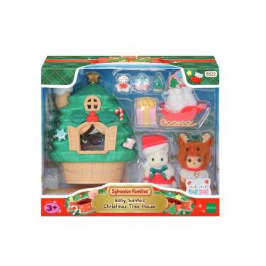 Imagem de Sylvanian Families - Conjunto Casa Da Arvore De Natal - Da Bebe Mamae Noel EPOCH MAGIA