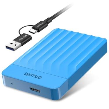 Imagem de YOTUO Expansão de armazenamento de disco rígido externo portátil USB 3.0 para PC, Mac, desktop, laptop, PS4, PS5, Xbox One X/S, Xbox 360, Xbox Series X/S, escritório e jogos (azul, 1 TB)