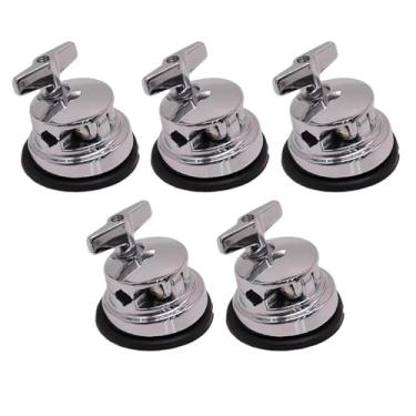 Imagem de Fenteer Suporte para perna de surdo, base de percussão, rack profissional resistente, peças para instrumentos, ferragens práticas, suporte para braçadeira de, 5 Unidades