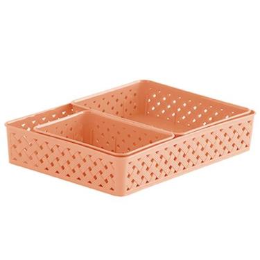 Imagem de Jogo 3 Cestas Organizadoras RATTAN Rose 825 Paramount