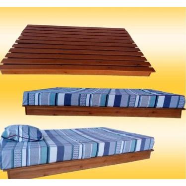 Imagem de Cama Viuva Montessoriana Penafort 128x188x12 Cor Imbuia