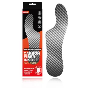 Imagem de Palmilha de fibra de carbono Mortons Extension, 1 peça, palmilha ortopédica de extensão ARRIS Morton, suporte de pé muito rígido para grama, hallux limitus, hálux rígido, artrite, 22,8 cm para homens