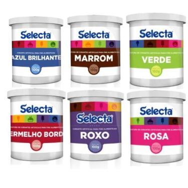 Imagem de Corante Em Pó Sorvetes Confeitaria Cores Vibrantes Selecta, Marrom