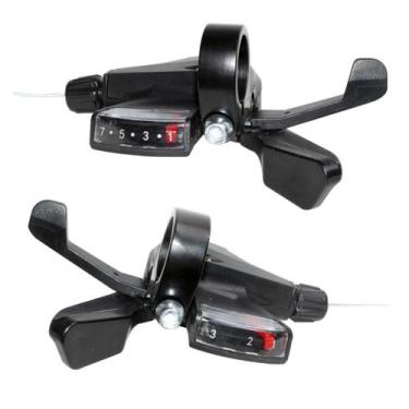 Imagem de Alavanca Passador 3x7v 21v Absolute K310 Rapid Fire Bike, Preto
