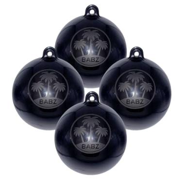 Imagem de BABZ - Pro 71 cm de diâmetro – o para-choque inflável original para atracação, bote de amarração, fuzileiro naval, wakesurf, pontão, pesca, iates e mais (preto furtivo, pacote com 4)