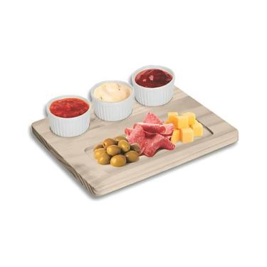 Imagem de Petisqueira Madeira Quadri 23 X 19,5 CM - Mad Lar