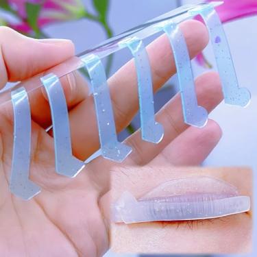 Imagem de Fita de elevação de cílios de silicone para levantamento de cílios fita permanente Compensadores autoadesivos, 3 pares de fitas compensadoras, pressione a tira de cílios para substituir as capas de