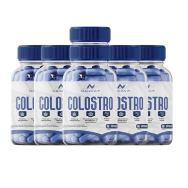 Imagem de Kit 6 Nanovit Colostro, Vitamina K, Vitamina D, 60 caps - Imunidade