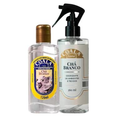 Imagem de Kit Coala Odorizante de Ambientes e Tecidos com Limpador Perfumado, Chá Branco