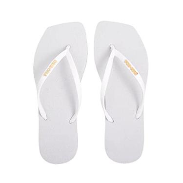 Imagem de Sandálias Coca-Cola, Square Sandal II, Feminino, Branco/Branco, 34