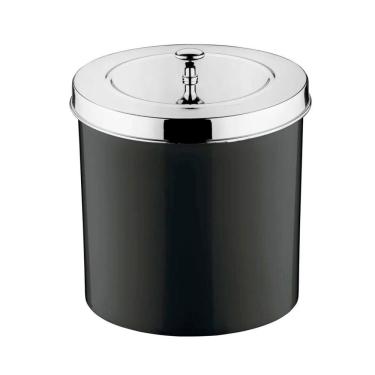 Imagem de Lixeira para Pia 5 Litros Preto Cromado Colore Future 551cr