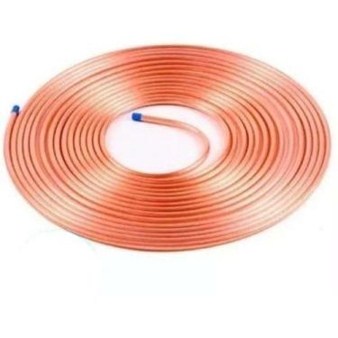 Imagem de 7 Metros Cano Cobre 3/8 + 4 Tubos Esponjosos (polipex) 3/8 - no-brand