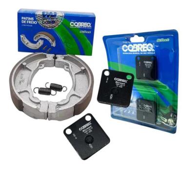 Imagem de Kit Pastilha Dianteira + Lona Patim Honda Ml 125 Turuna - COBREQ