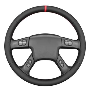 Imagem de MEWANT Capa de volante de carro costurada à mão para Chevrolet Silverado 2003-2007 protetor de volante, acessórios de volante