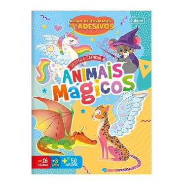Imagem de Atividades Vestir e Brincar Animais Mágicos 8 fls - Tilibra