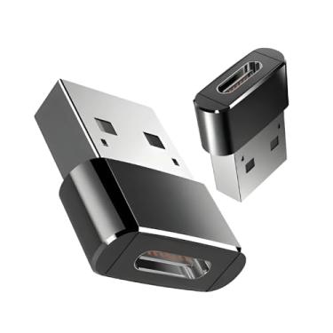 Imagem de Adaptador Tipo C para USB; USB-C Fêmea para USB-A Macho – Transferência de Dados e Carregamento – Compatível com Celulares, Notebooks, PCs, Tablets, Carregadores, Power Banks e Hubs