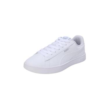 Imagem de PUMA Tênis unissex de cano baixo, Puma Branco PUMA Prata, 44 BR