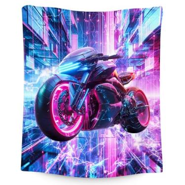 Imagem de Cobertor infantil - Cobertores de motocicleta presentes para meninos - mantas macias de flanela para decoração de quarto, sofá - 101,6 cm x 127 cm