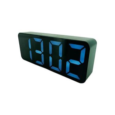 Imagem de Relógio LED Digital Despertador 15cm Preto - Aliança